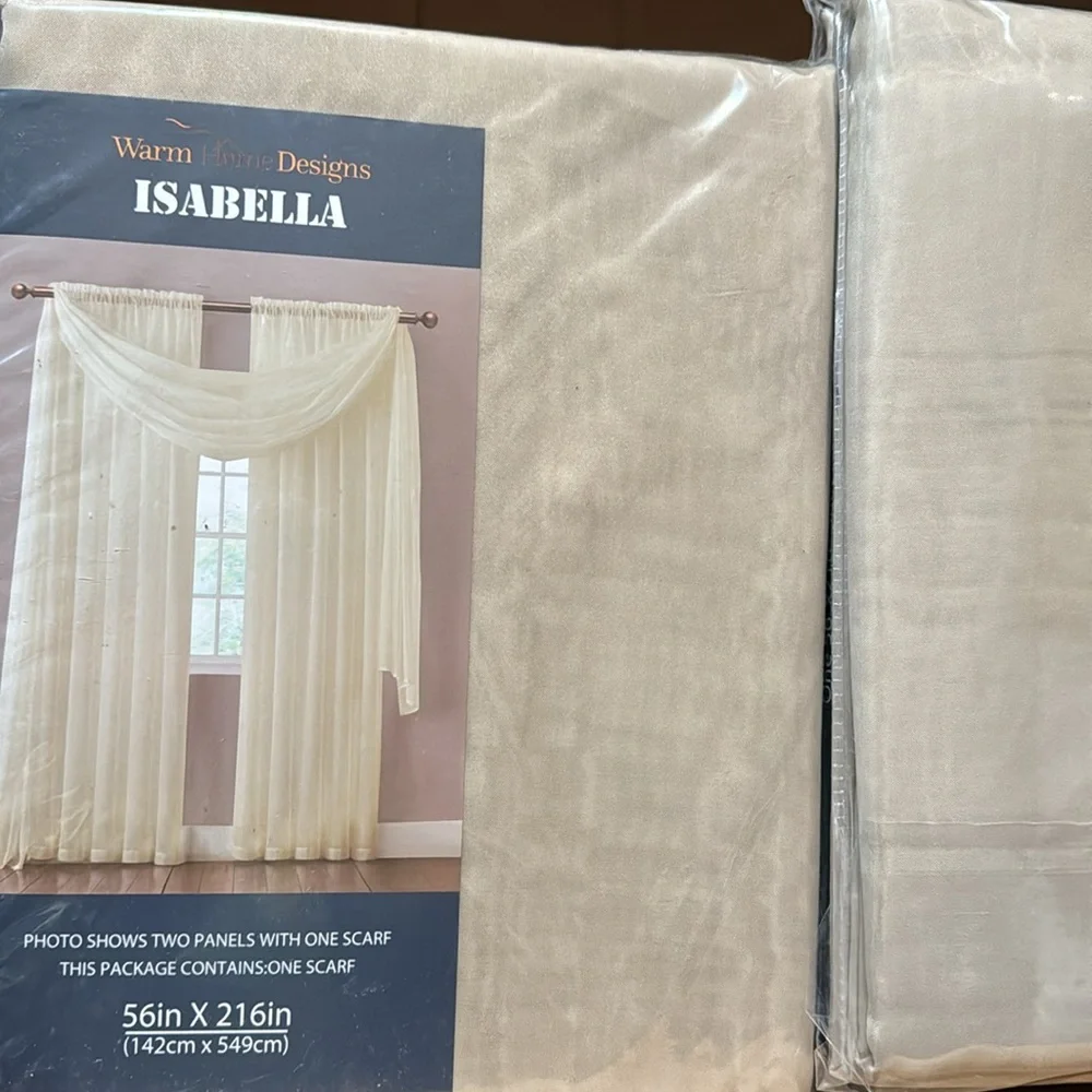Isabella Taupe scarf window